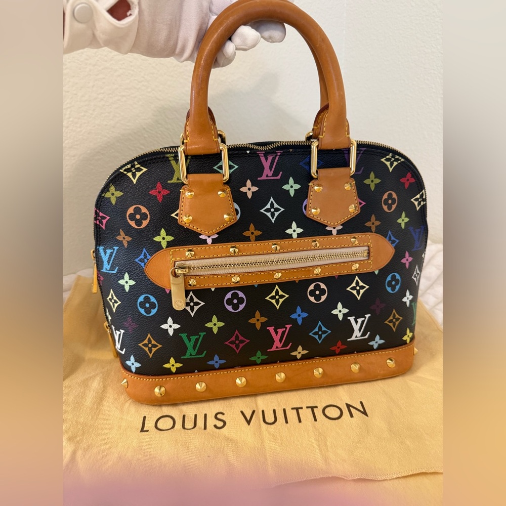Louis Vuitton Black Alma multicolor